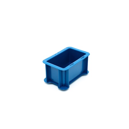 Box Tote, 5-4/5 X 3-4/5 X 3-1/10H, Recyclable, Sustainable Plastic, Blue